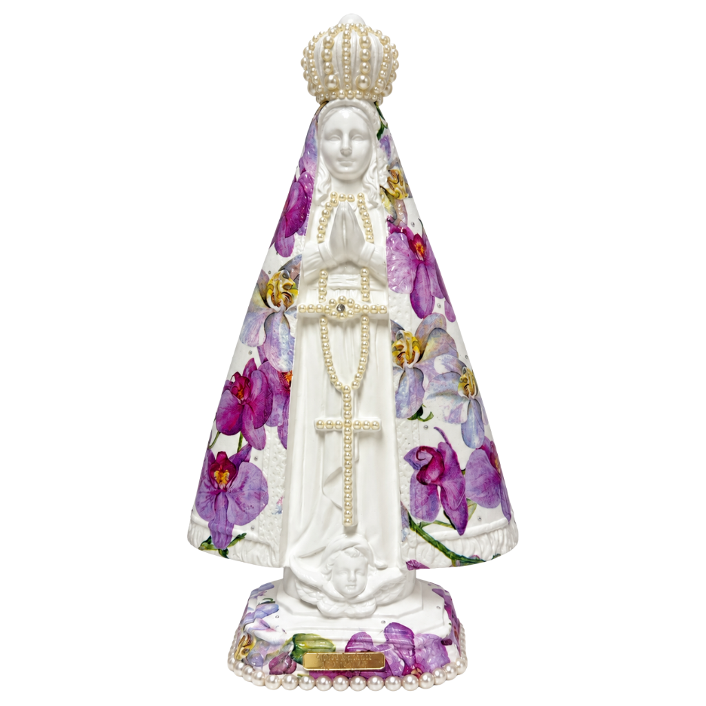 Imagem Nossa Senhora Aparecida Floral - 30CM