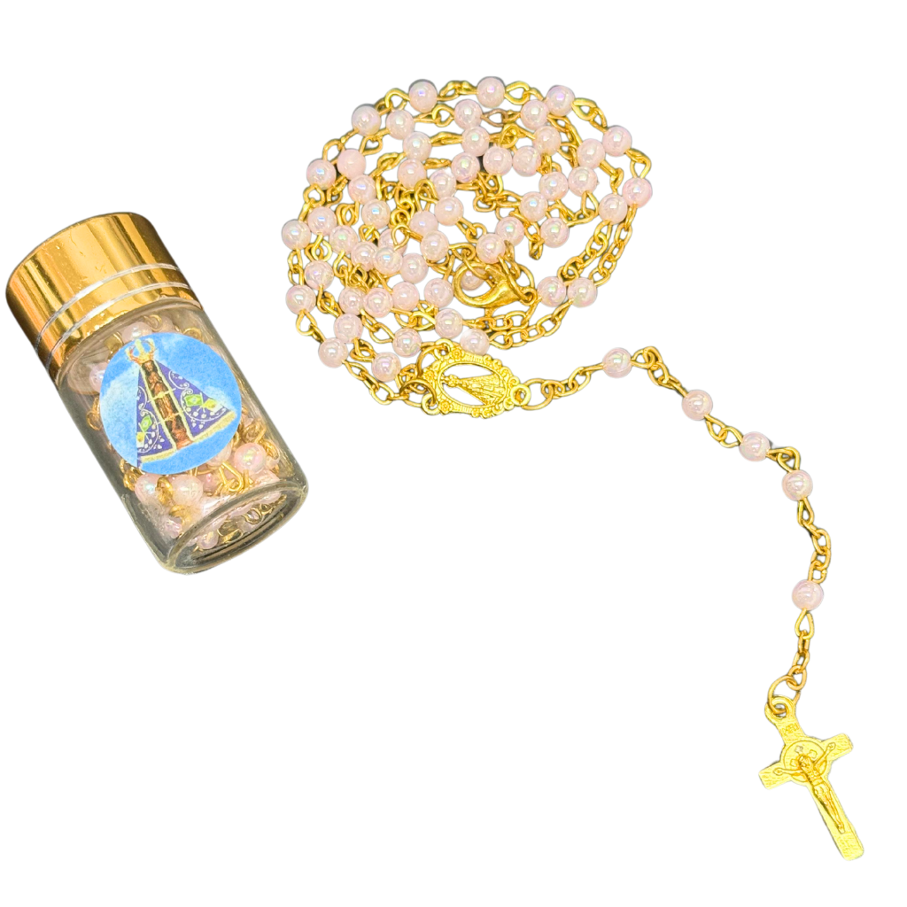 Golden Rosary with clasp