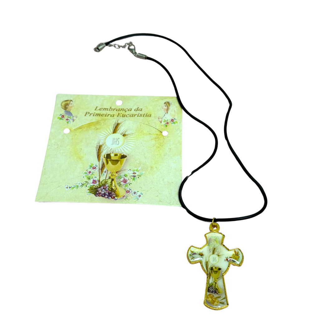 Colar Cruz - Lembrança da Primeira Eucaristia