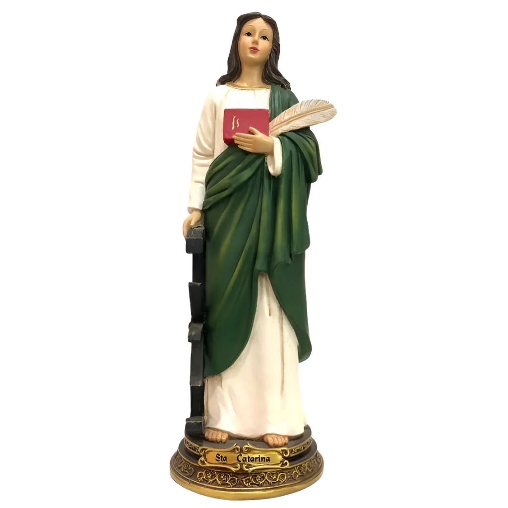 Santa Catarina - 17cm Resina