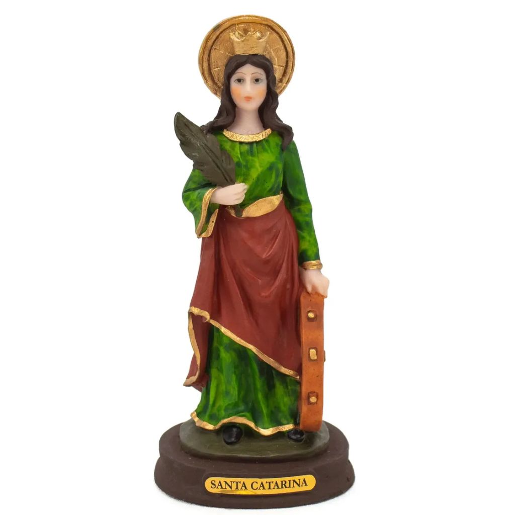 Santa Catarina Resina 15cm