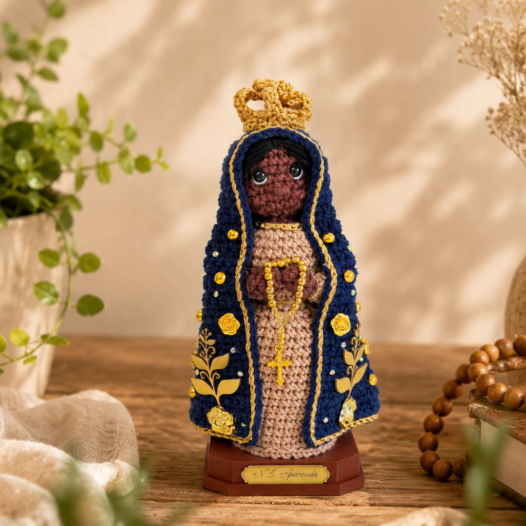 Imagem em Crochê Nossa Senhora Aparecida