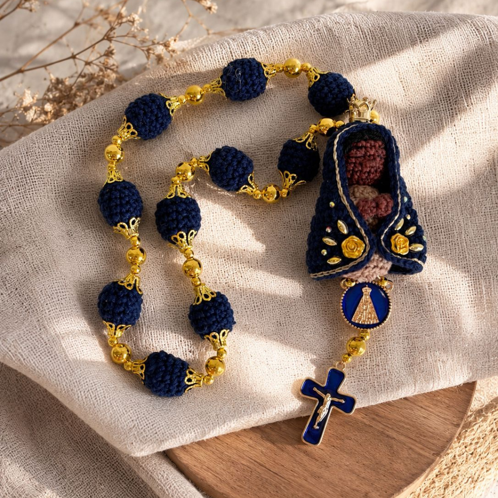 Dezena em crochê de Nossa Senhora Aparecida