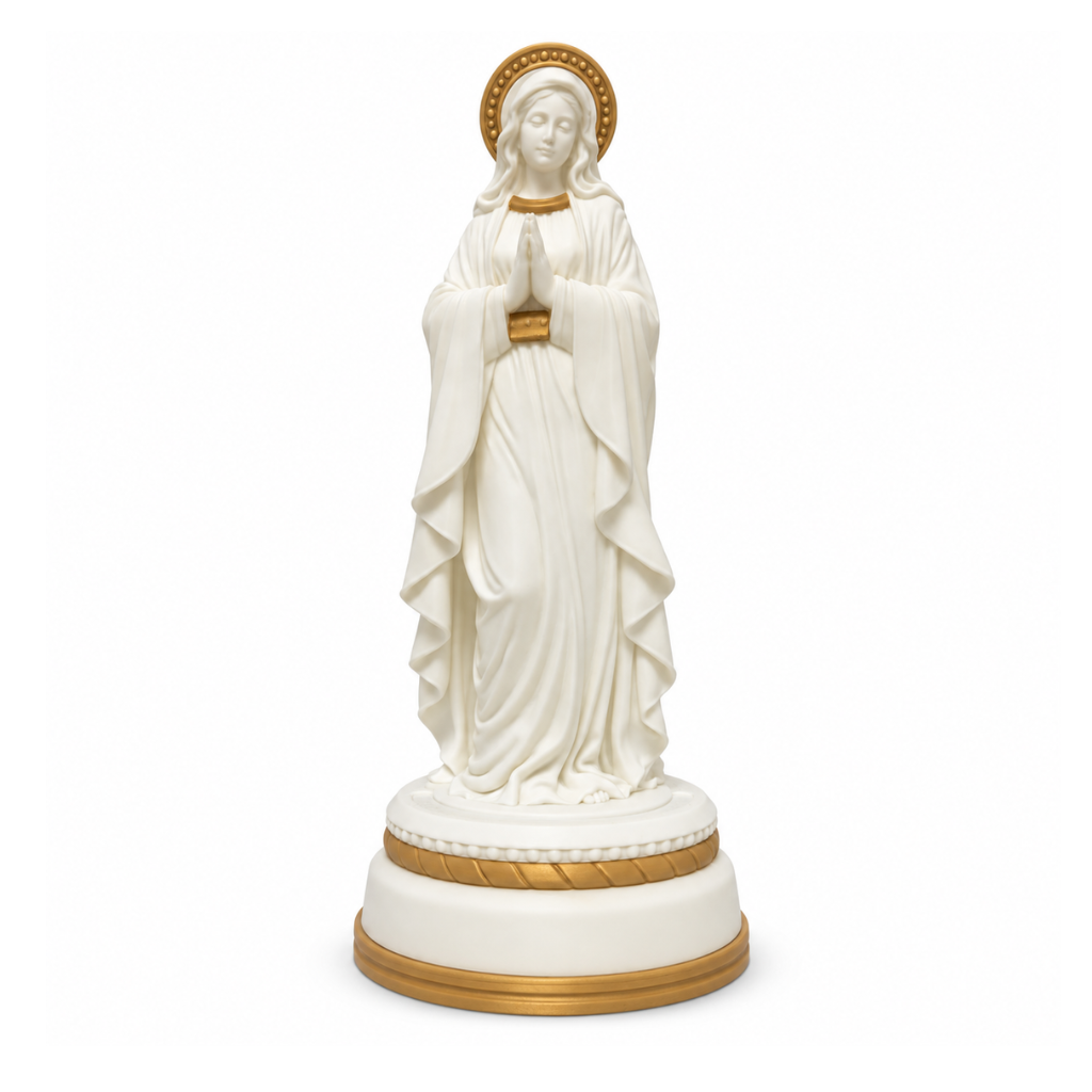 Luminária N. Sra. Lourdes Impressão 3D - 33 cm