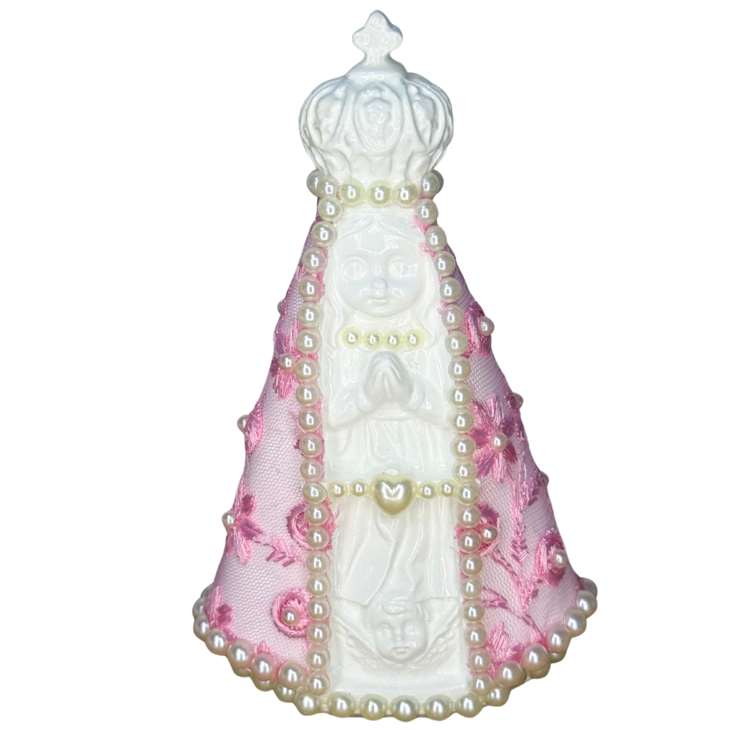 Nuestra Señora Aparecida Rosa – Bebé- 14cm