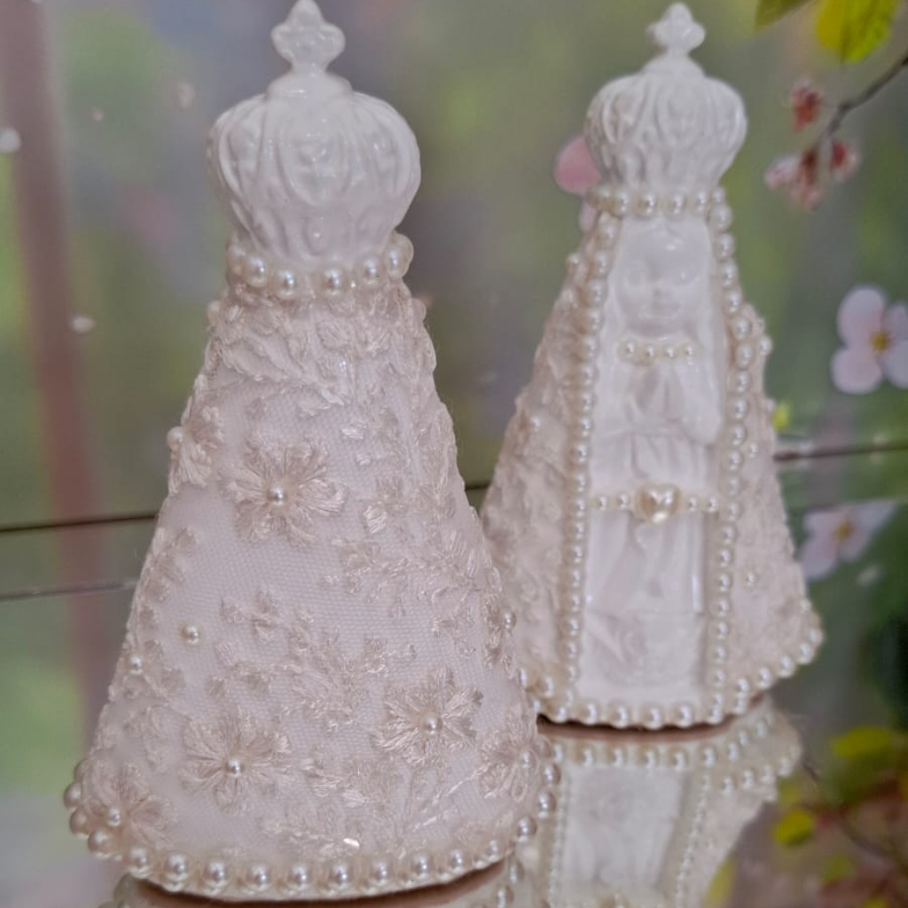 N. Sra. Aparecida Off white – Baby- 14cm