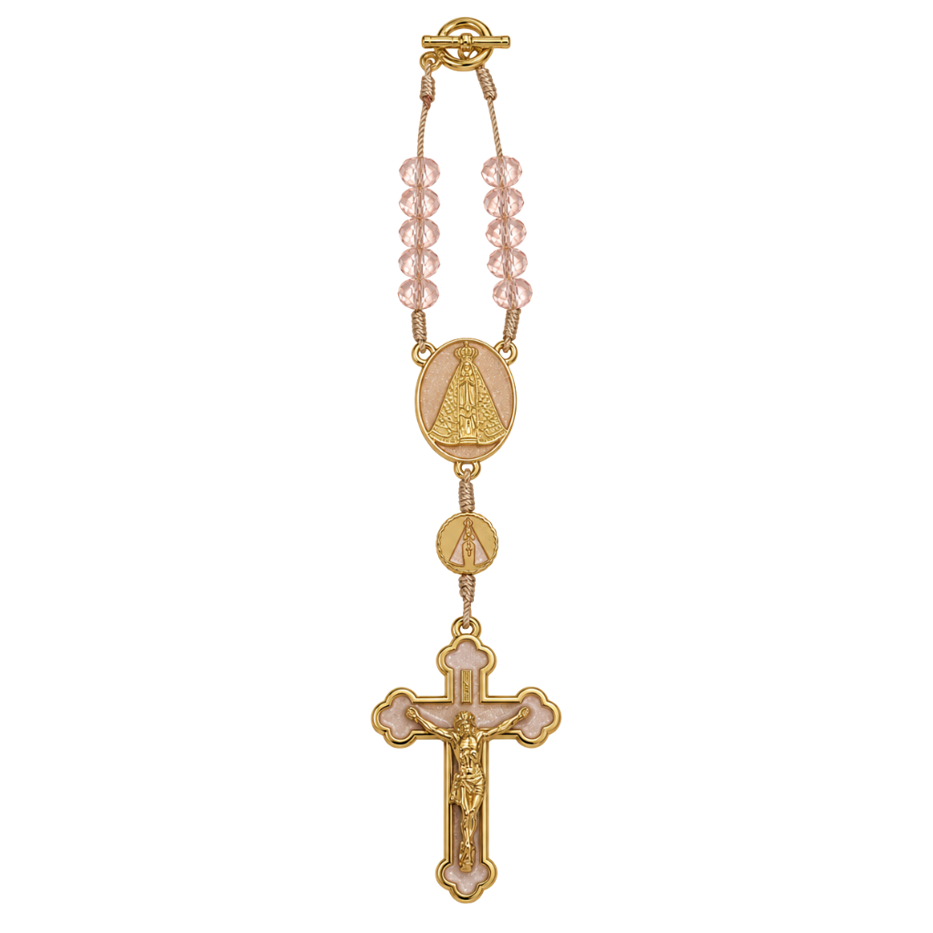 Dezena para Carro Nossa Senhora Aparecida - Cristais Rose