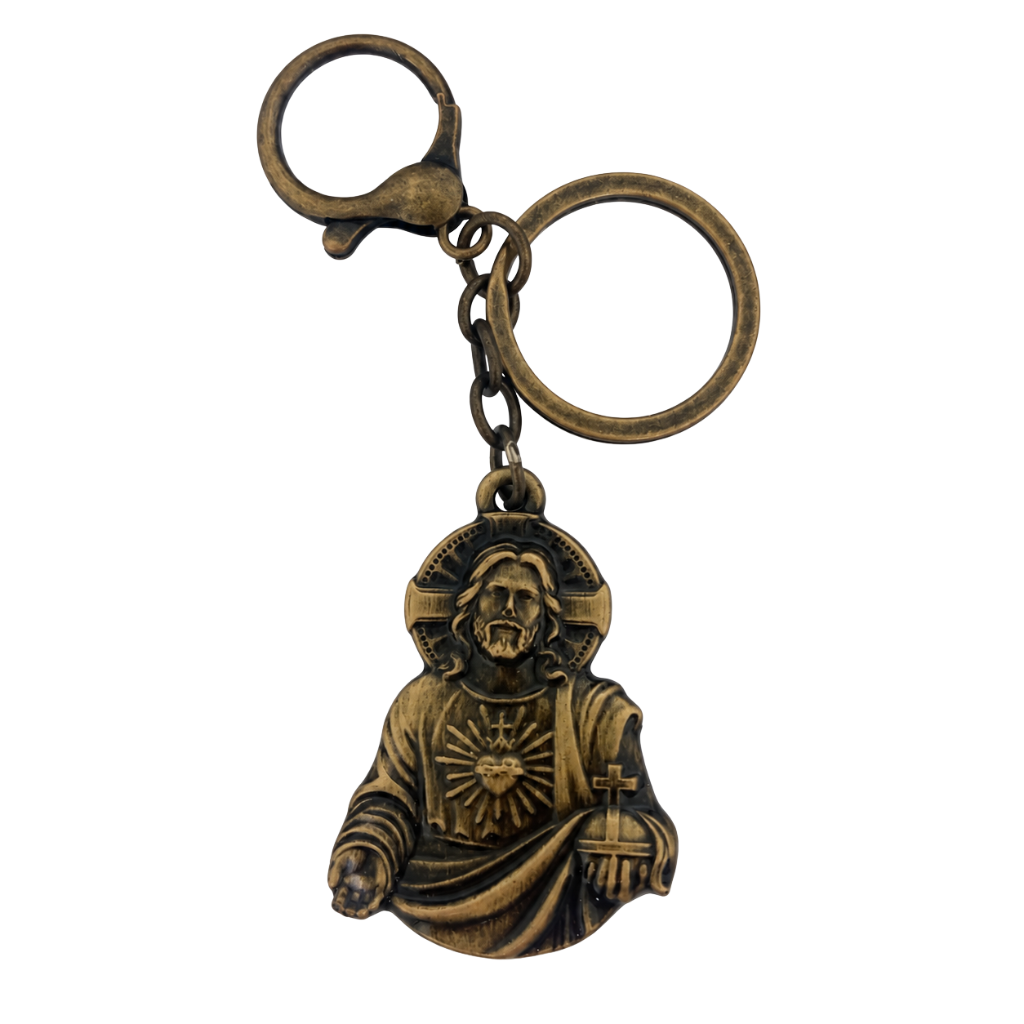 Chaveiro Sagrado Coração de Jesus - Bronze