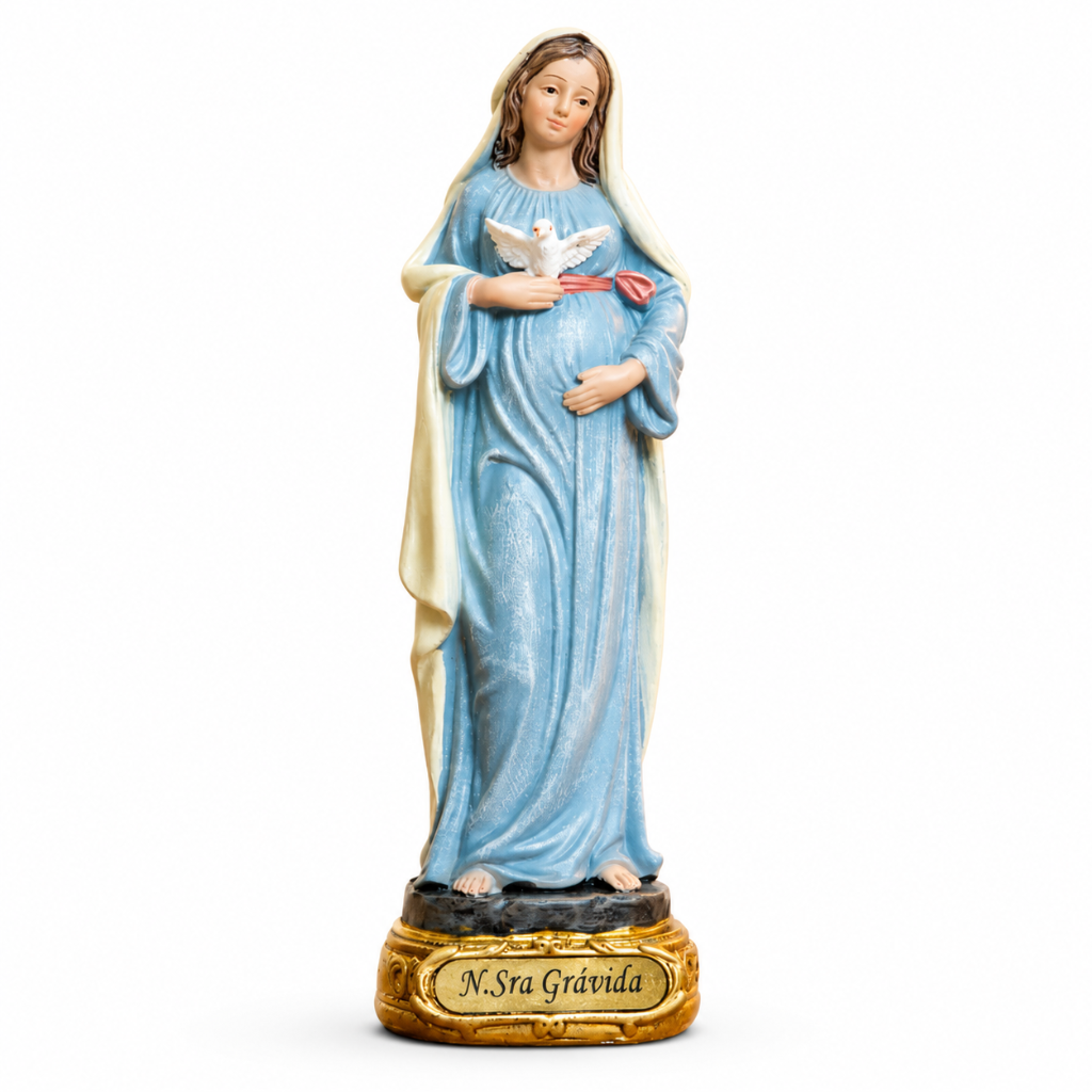 Nossa Senhora Grávida 13cm - Linha Euro