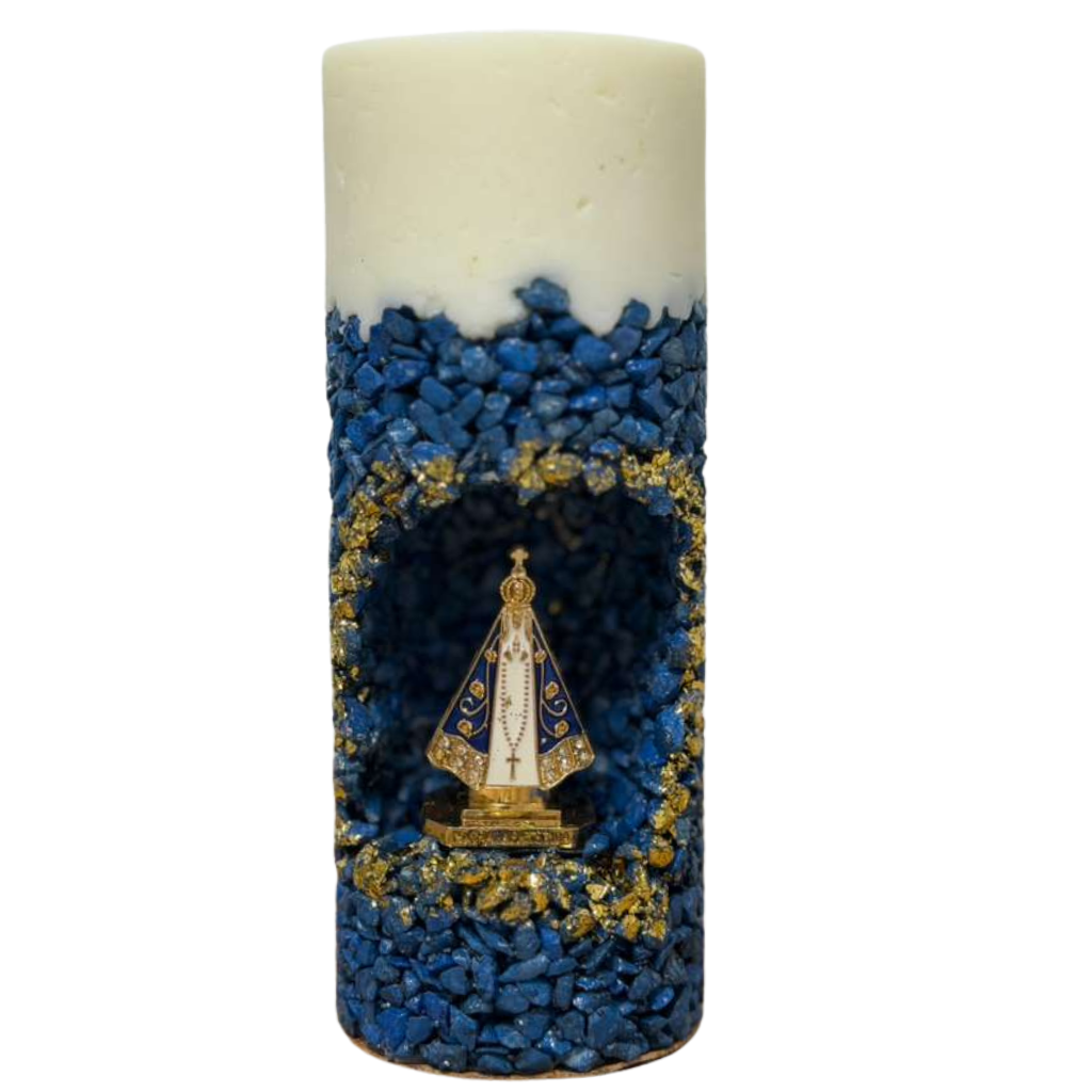Vela Nossa Senhora Aparecida - Azul