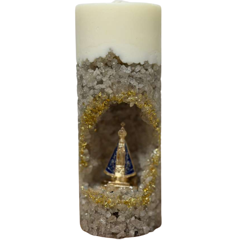 Vela Nossa Senhora Aparecida - cristal