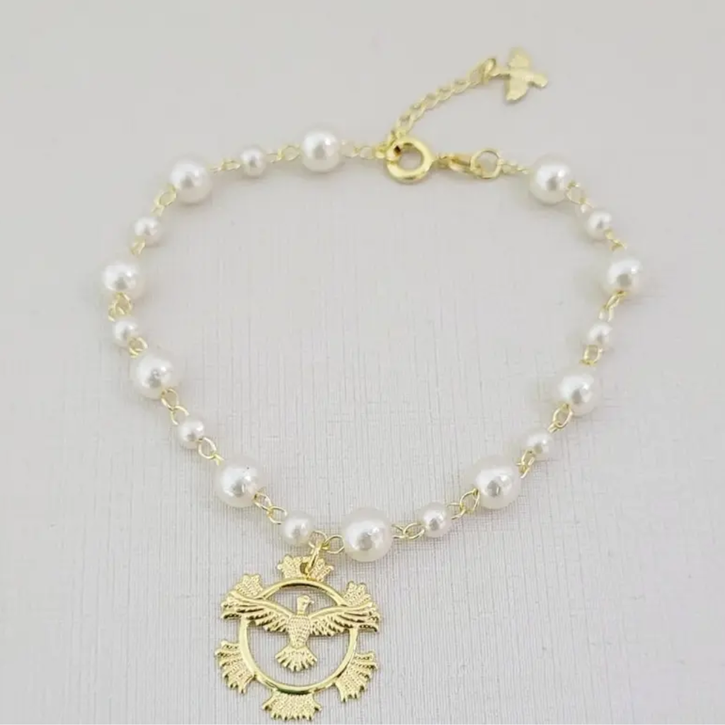 Pulsera Espíritu Santo con Perlas