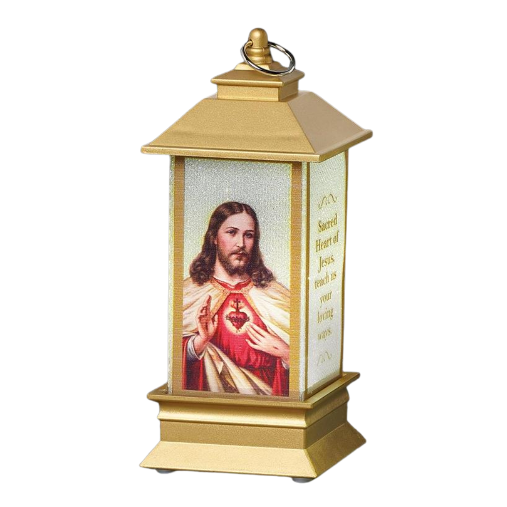 Mini lanterna Sagrado Coração de Jesus
