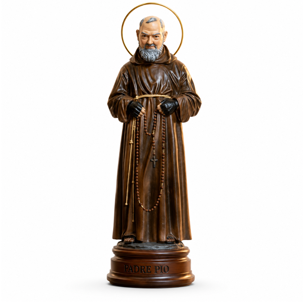 São Padre Pio com Auréola 25cm