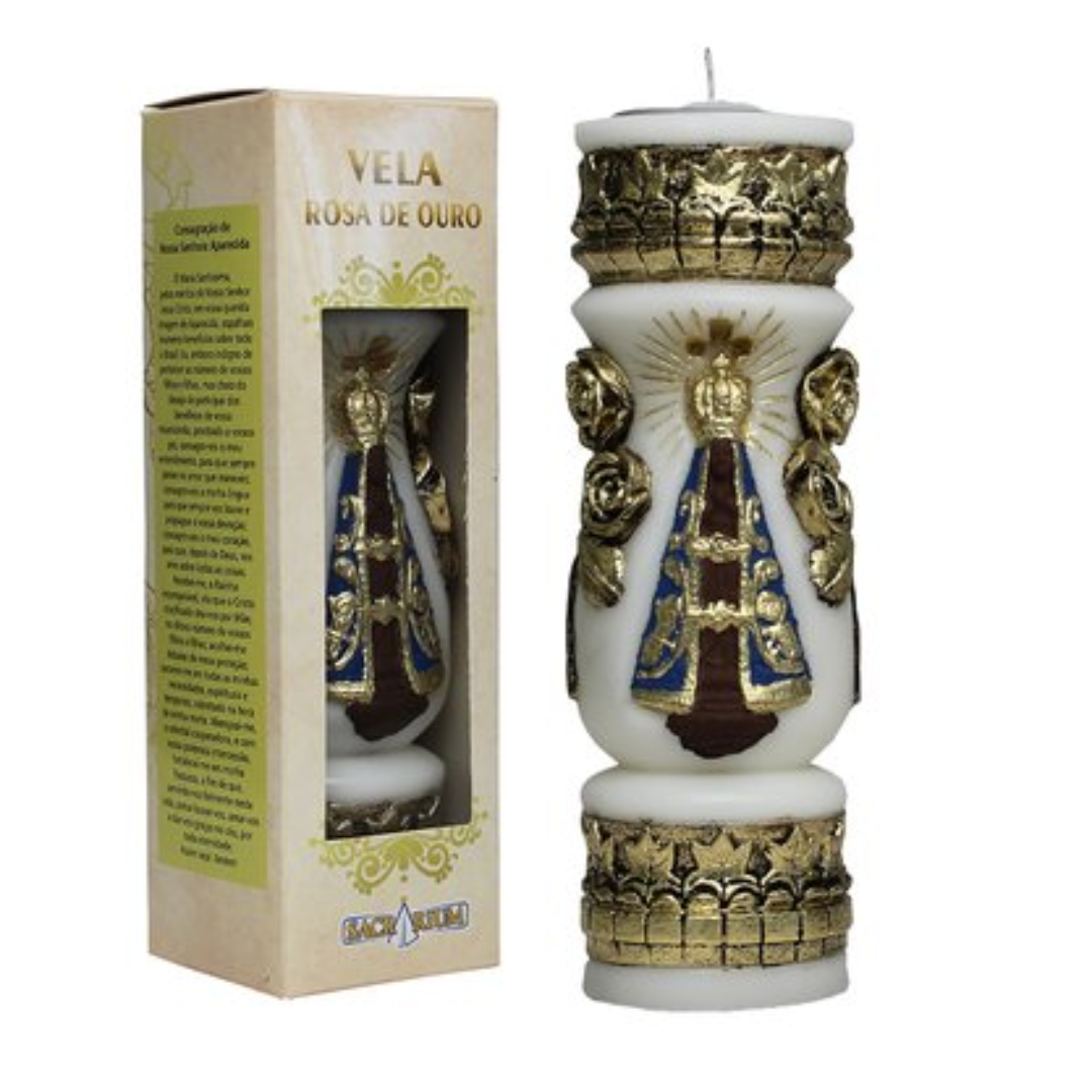 Vela Ouro Esculpida