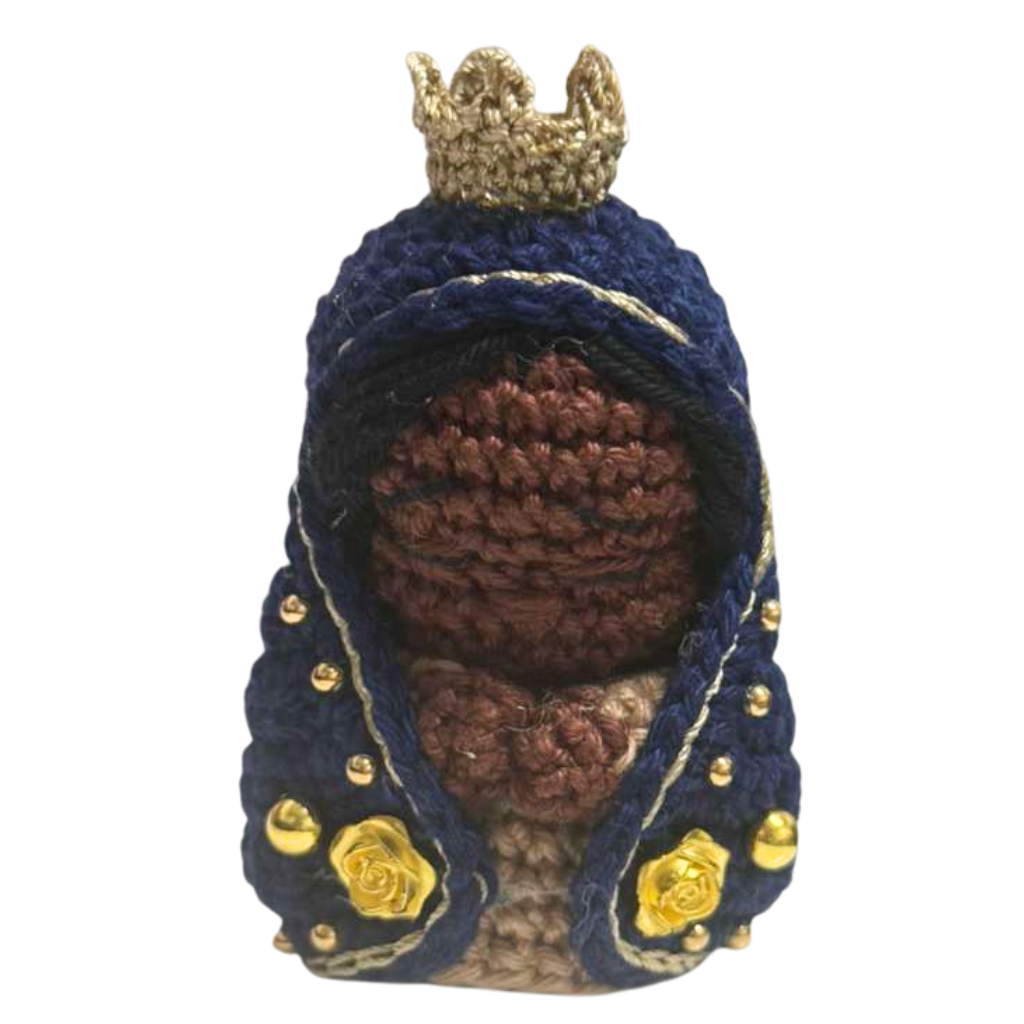 Nossa Senhora Aparecida - 7cm - Crochê