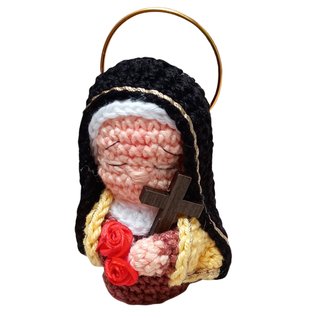 Santa Teresita - 7cm - Ganchillo