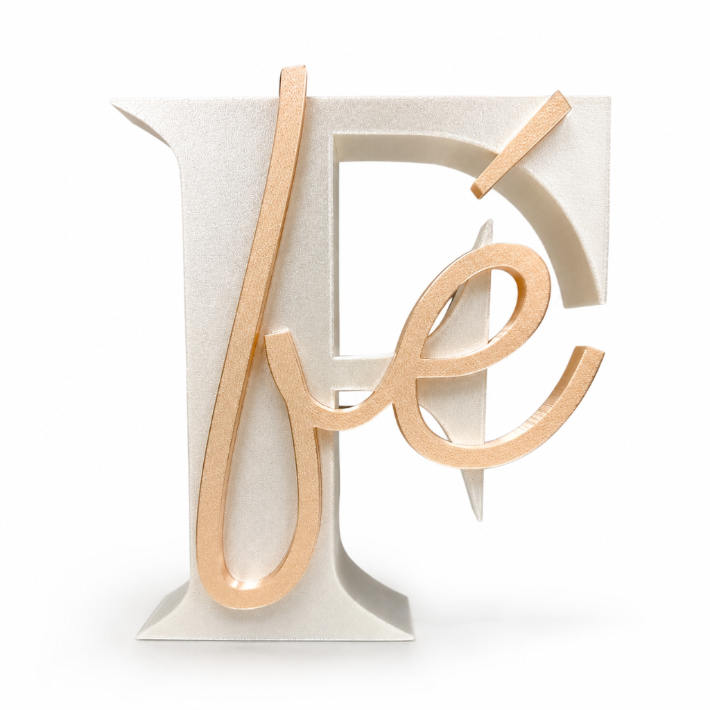 Escultura decorativa Fe en impresión 3D 24 cm