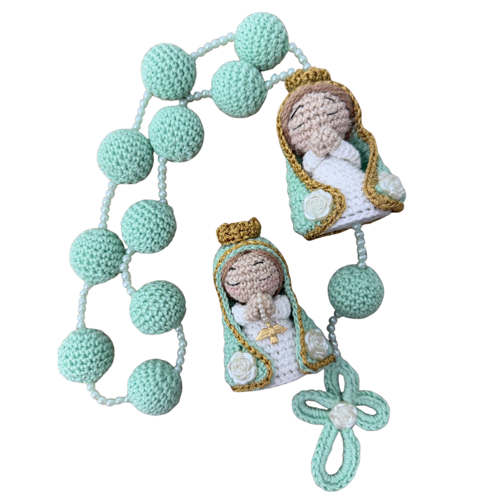 Kit Verde Nossa Senhora - Crochê