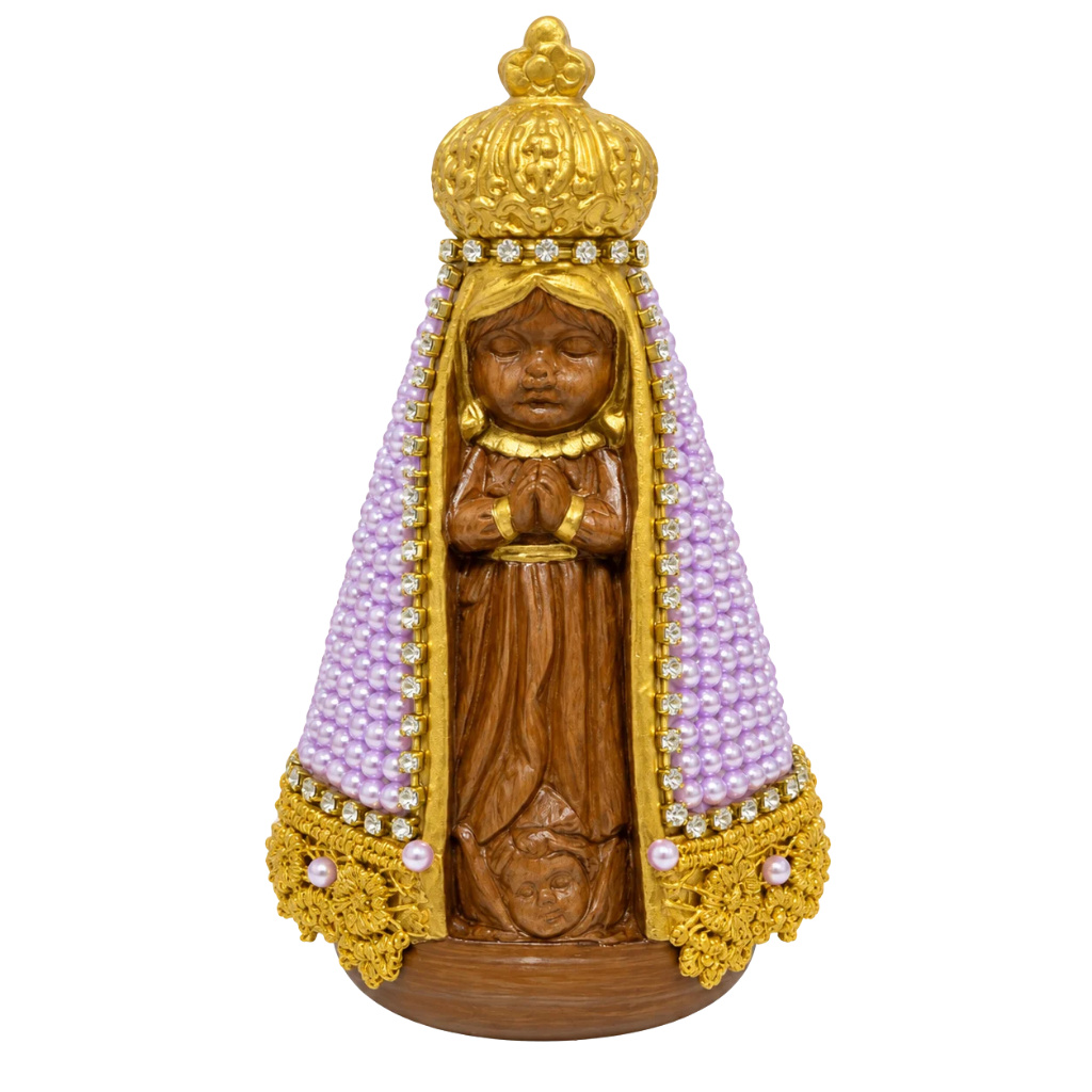 Mini Nossa Senhora Aparecida Roxa
