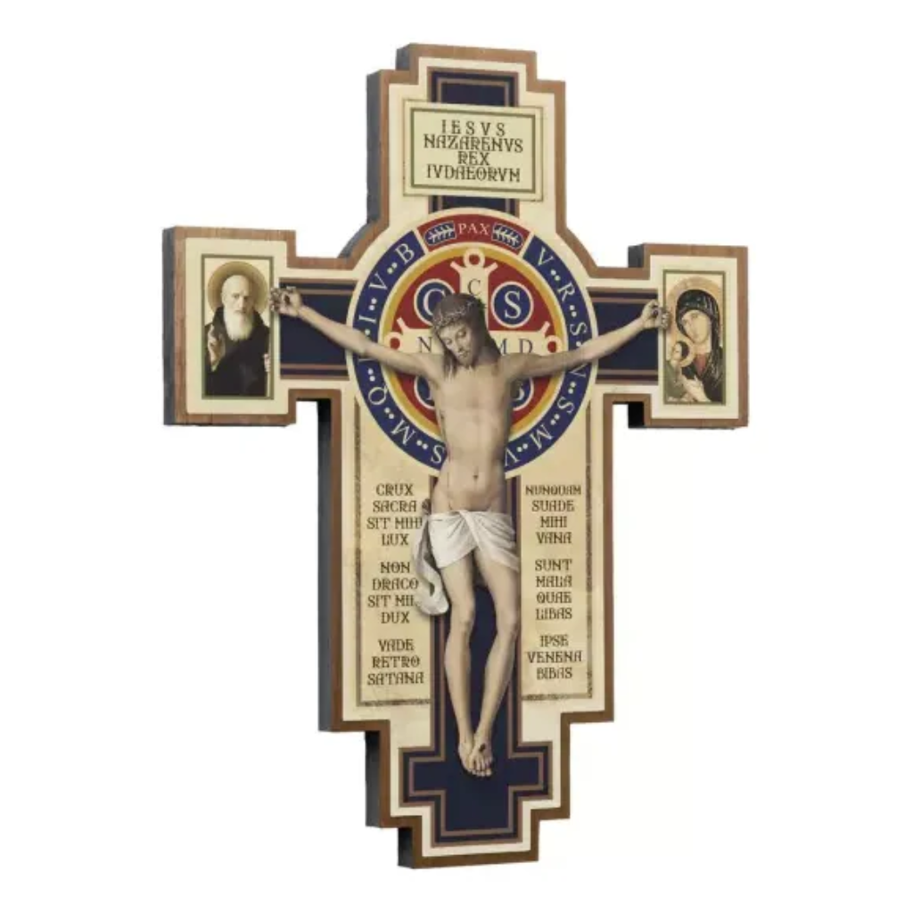 Cruz São Bento / Perpétuo Socorro 19cm