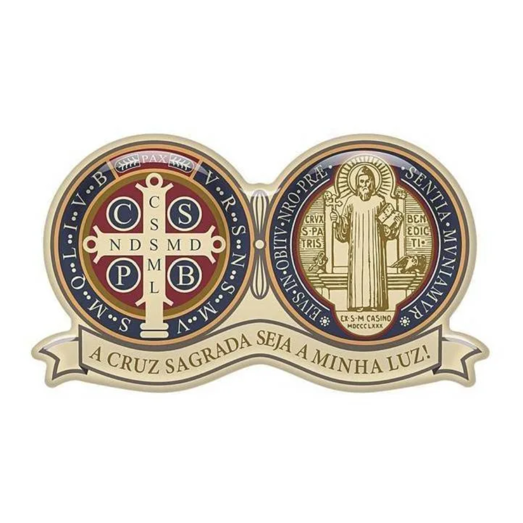 Adesivo Resinado Medalha São Bento 9 cm
