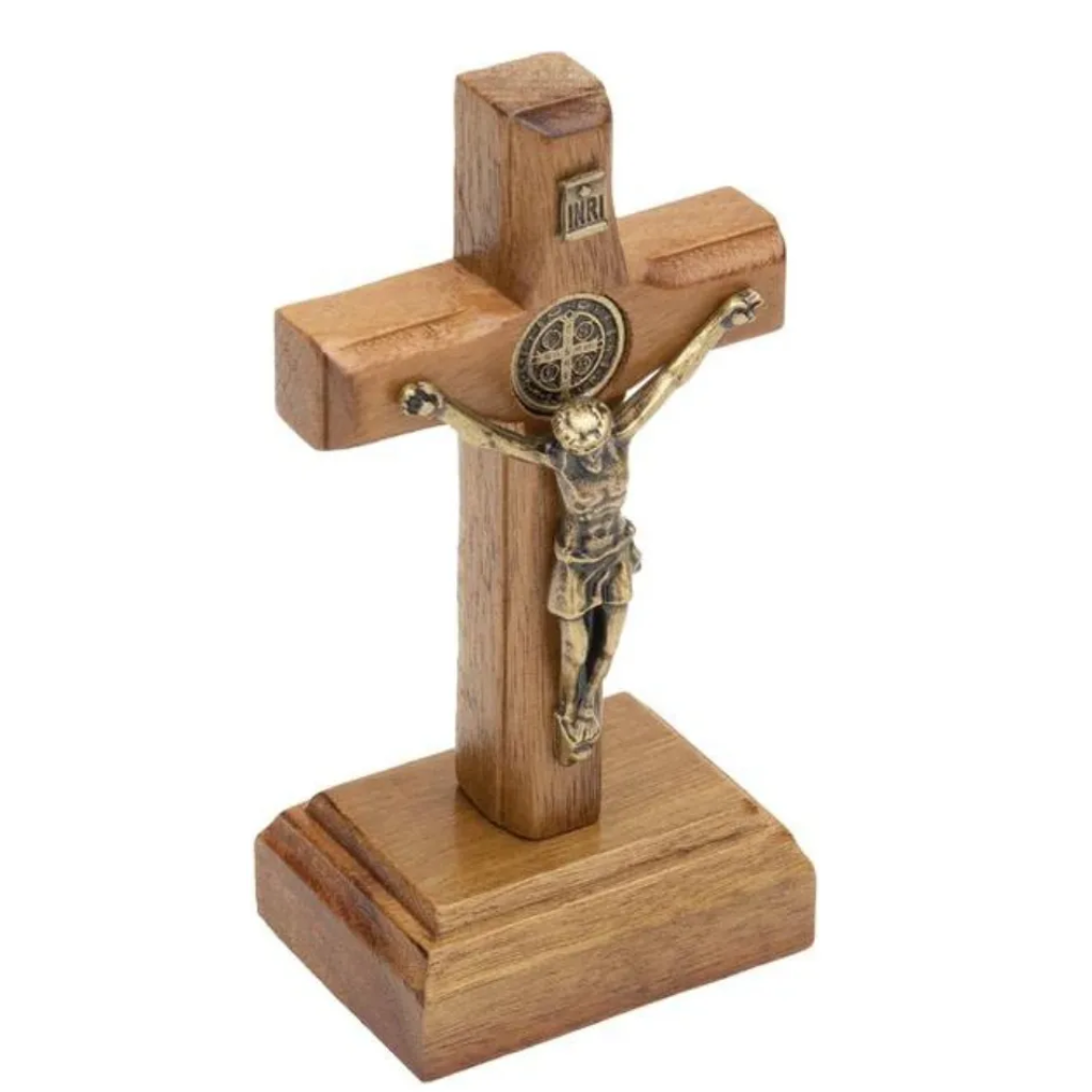 Crucifixo Madeira Tradicional 07cm