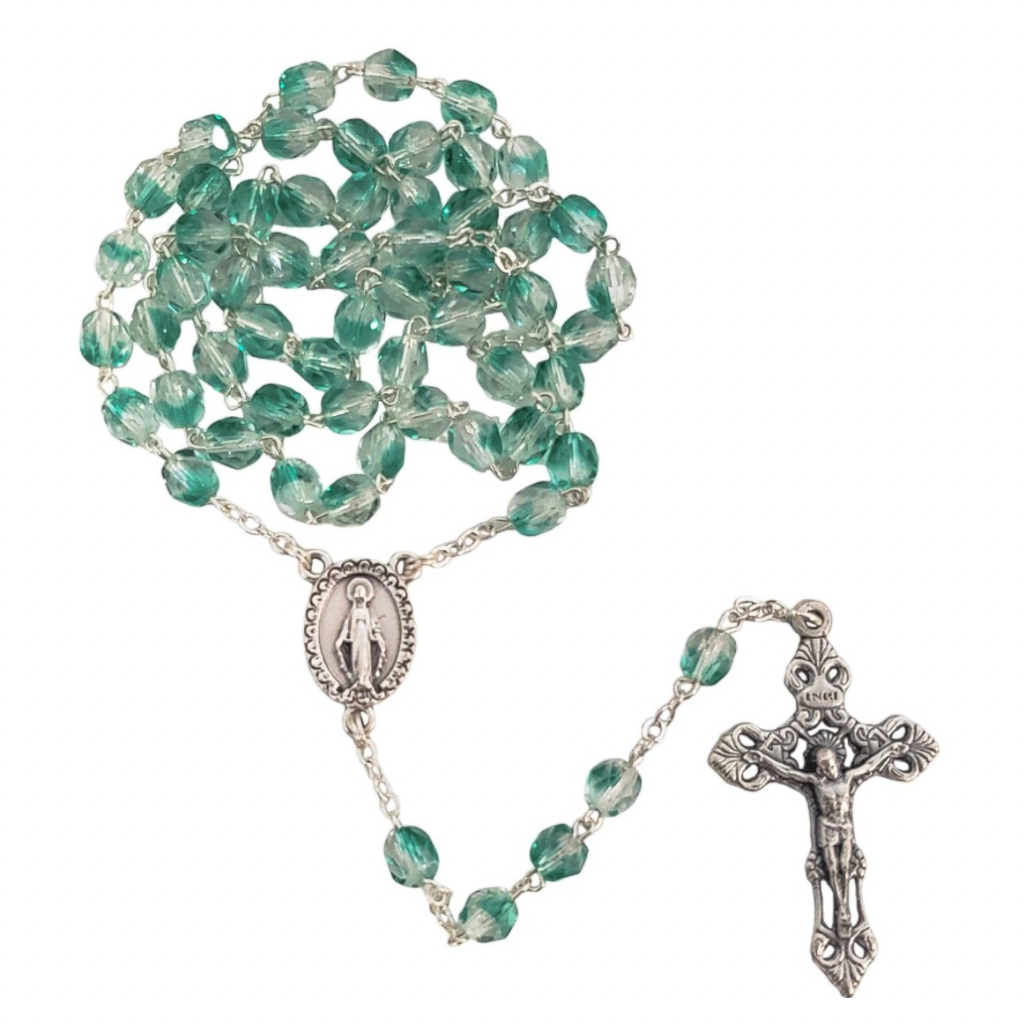 Italian Crystal Rosary