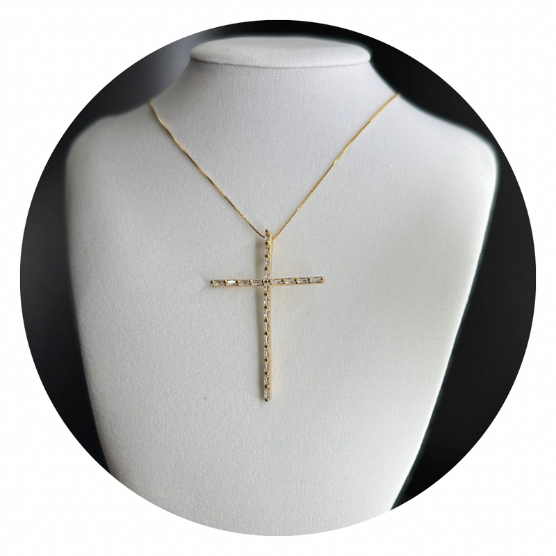 Semi-Jewelry Crucifix Necklace