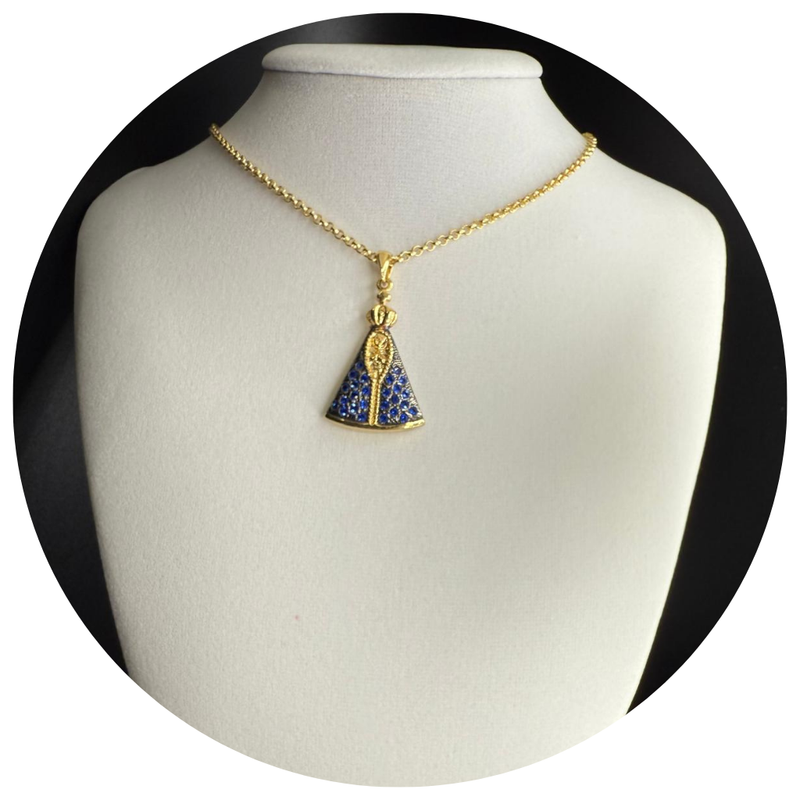 Our Lady of Aparecida Semi-Jewelry Necklace