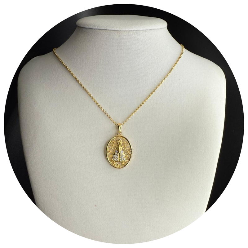 Our Lady of Aparecida Semi-Jewelry Necklace