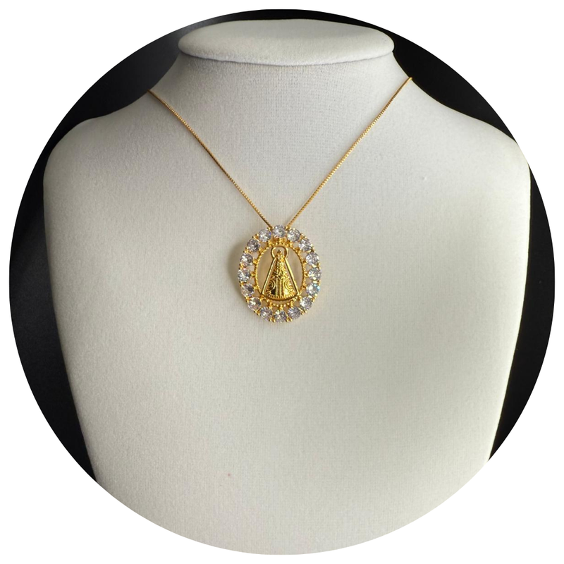 Our Lady of Aparecida Semi-Jewelry Necklace