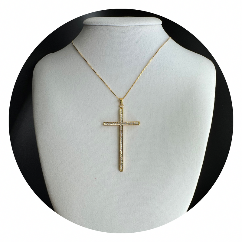 Semi-Jewelry Crucifix Necklace