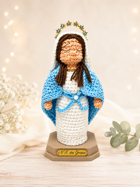 Nossa Senhora Das Gracas - 18 cm - Croche