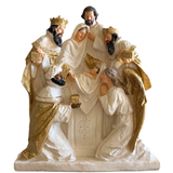 Natividade com Anjo e Reis Magos 30cm