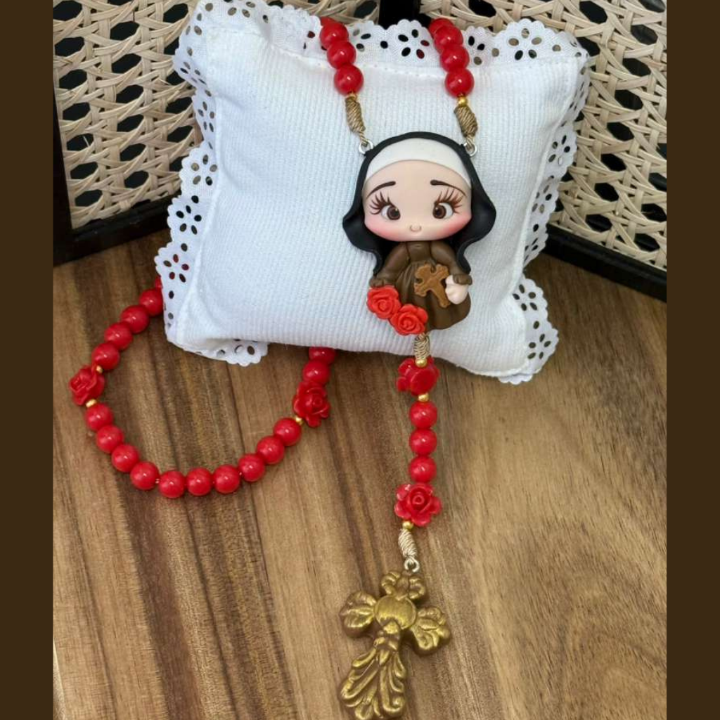 Terço Santa Teresinha Biscuit