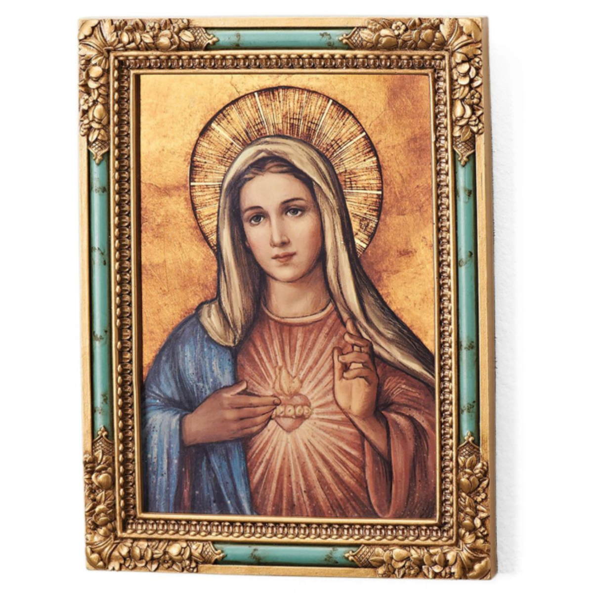 Quadro com Moldura Ícone do Imaculado Coração de Maria 18,4 cm