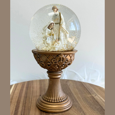 Globo Presépio com Luz e Brilho