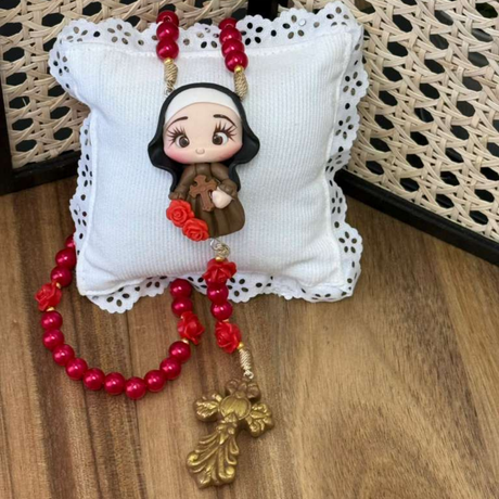 Terço Santa Teresinha - Vermelho