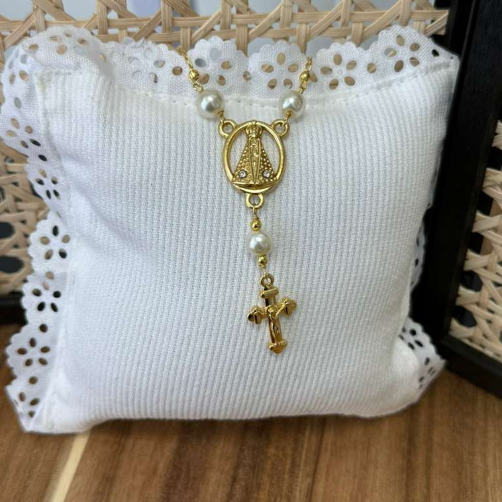 Our Lady of Aparecida Bracelet with Pearls
