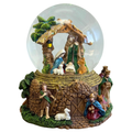 Nativity Scene Globe with Decorated Base