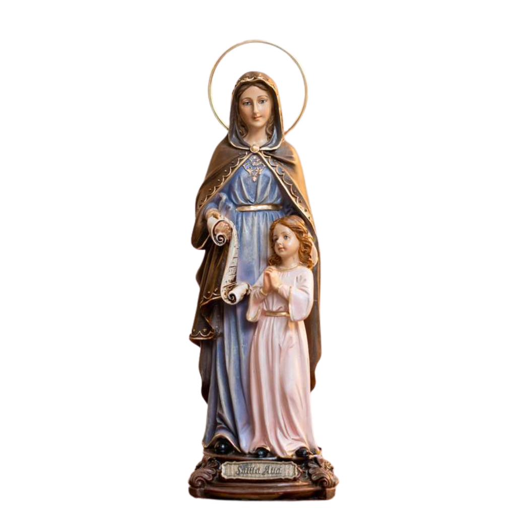 Santa Ana (C/Auréola) 30cm Resina