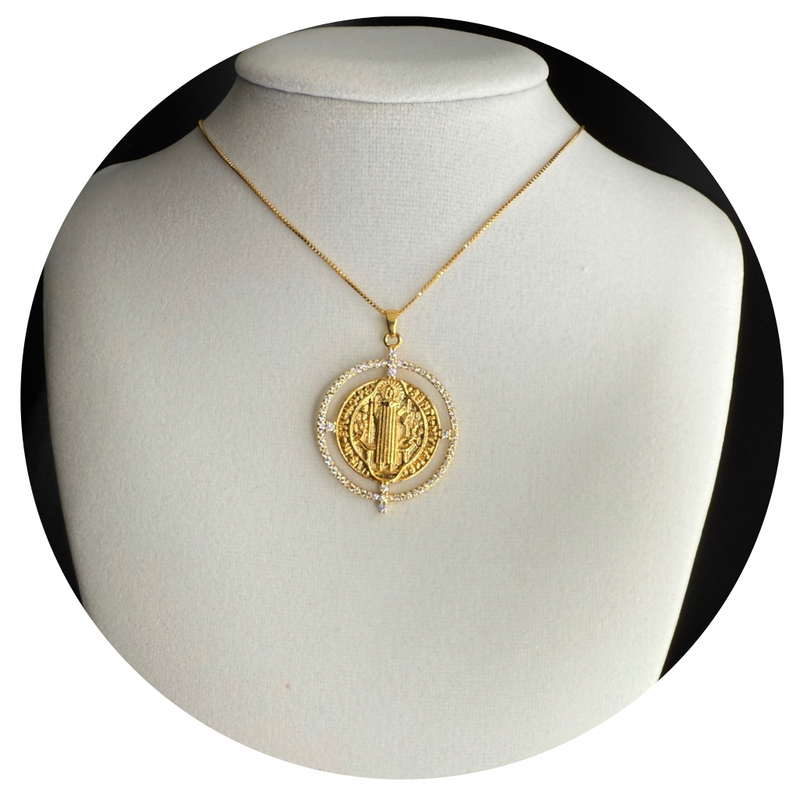 Semi-Jewelry Necklace Saint Benedict