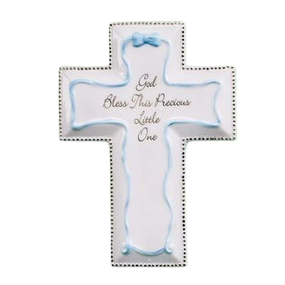 God Bless Wall Cross - Blue 15.2 cm