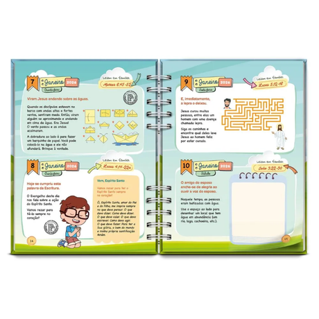 Children's Spiritual Diary 2026 Manzottinho's Gang