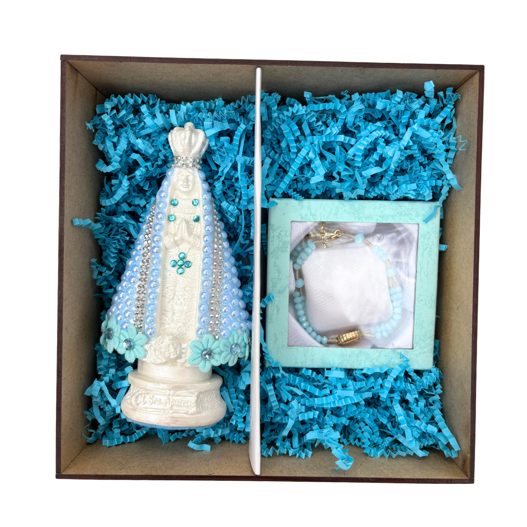 Kit Nossa Senhora Aparecida – Azul Serenity