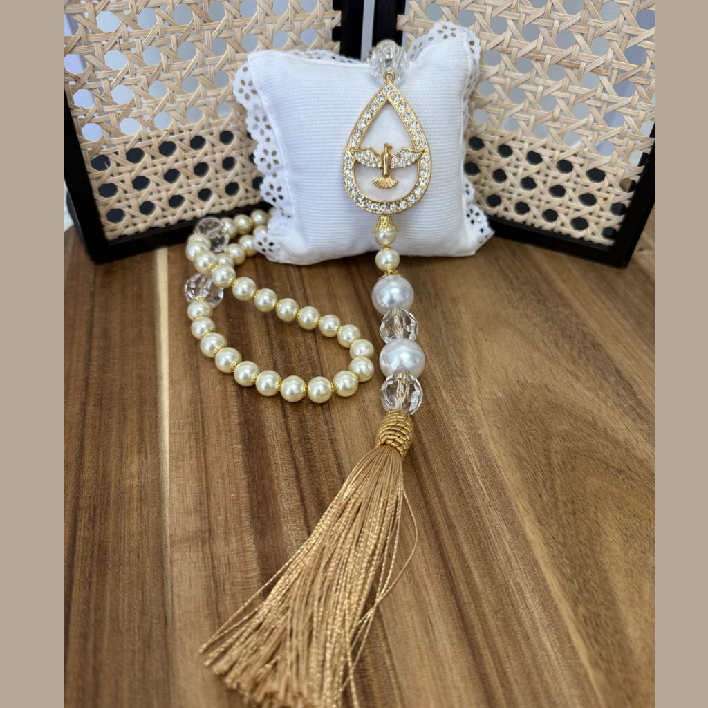 Decorative Rosary of the Holy Spirit – Golden Drop