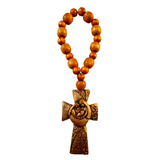 Pingente de porta com Cruz Sagrada Familia