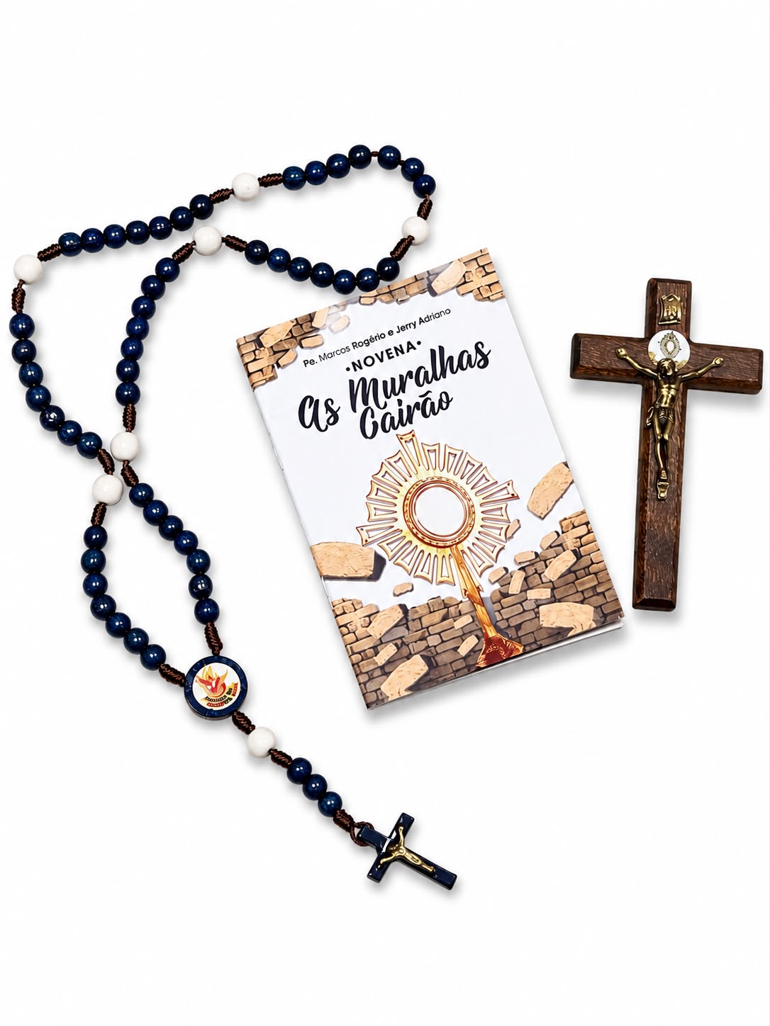 Kit Novena As Muralhas Cairão com Crucifixo