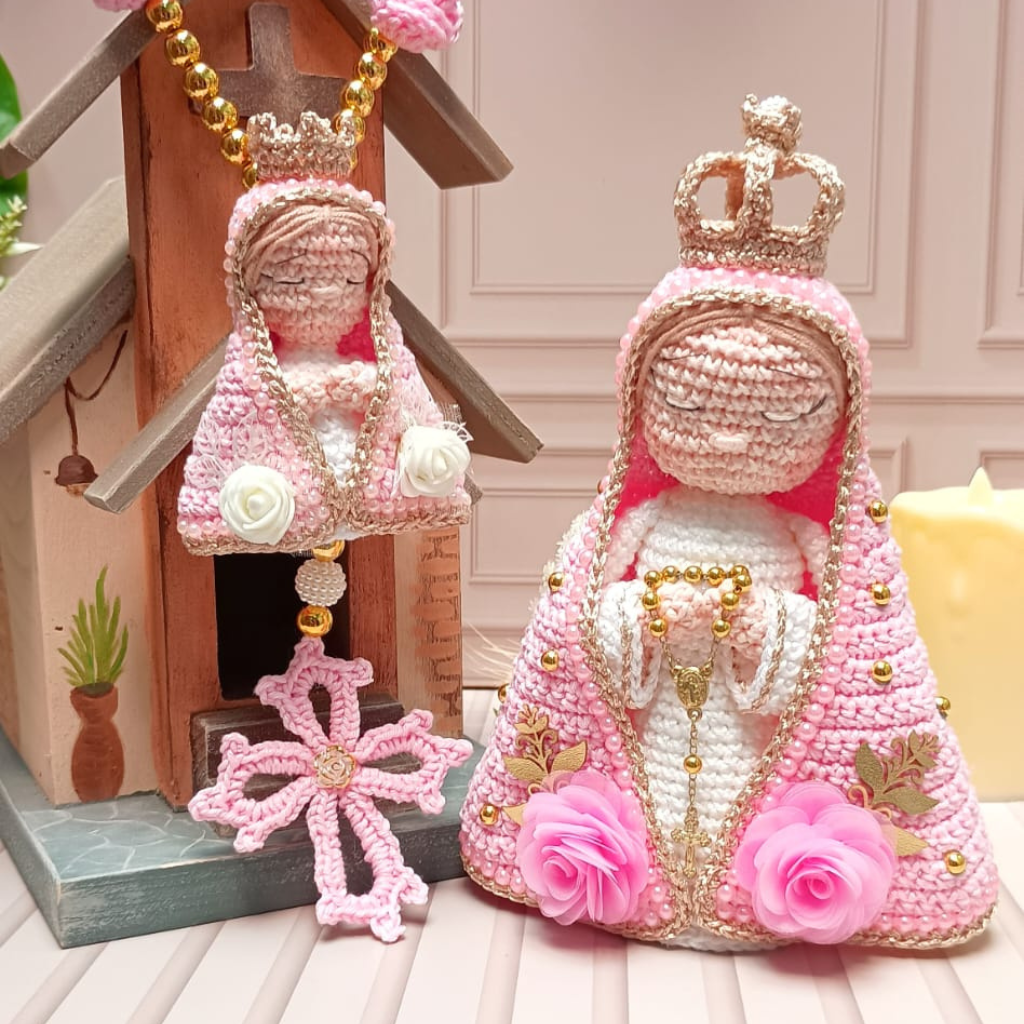 Kit Nossa Senhora do Amor em Crochê